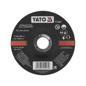 YATO Fém csiszolótárcsa 125x6,8 (YT-5947)