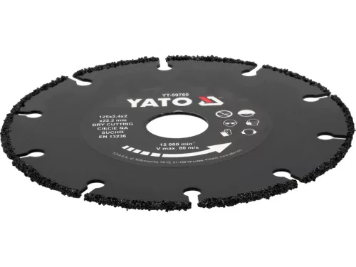 YATO Univerzális vágótárcsa fához sarokcsiszolóra 125 mm (YT-59760)