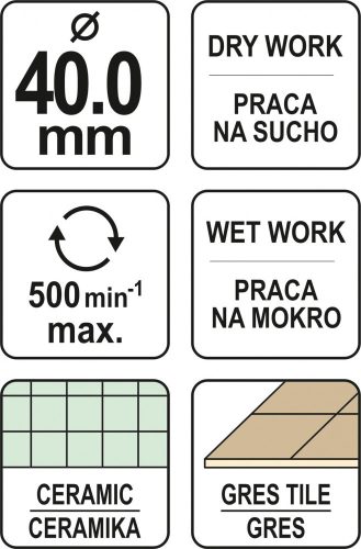 YATO Gyémánt körkivágó 40 mm (YT-60431)