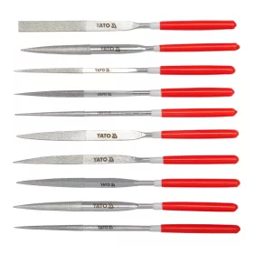  YATO Gyémánt tűreszelő készlet fémhez, 4 × 160 mm, G150, 10 részes (YT-6151)