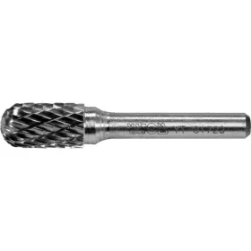   YATO Keményfém rotációs maró fémhez, lekerekített hengeres, 10 mm, 6 mm-es szárral (YT-61723)