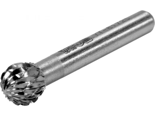 YATO Keményfém rotációs maró fémhez, gömbfejű, 10 mm, 6 mm-es szárral (YT-61725)