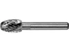 YATO Keményfém rotációs maró fémhez, ovális, 10 mm, 6 mm-es szárral (YT-61727)
