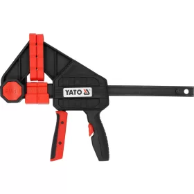   YATOGyorsszorító 150 × 100 mm, 270 kg szorítóerő, egykezes, C45 acél sín (YT-63880)