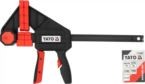 YATO Gyorsszorító 200 × 100 mm, 270 kg szorítóerővel (YT-63881)