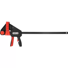   YATO Gyorsszorító 450 mm, 270 kg szorítóerő, 100 mm pofamélység, C45 acél sín (YT-63884)