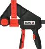 YATO Gyorsszorító 450 mm, 270 kg szorítóerő, 100 mm pofamélység, C45 acél sín (YT-63884)