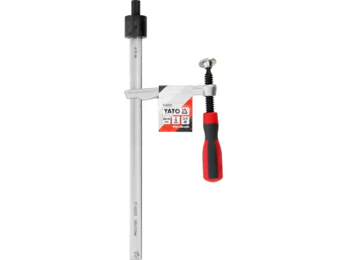 YATO Hegesztőasztal szorító gyorsállítással, CrV acél, 300 × 120 mm, 16 mm-es rögzítőcsappal (YT-63923)