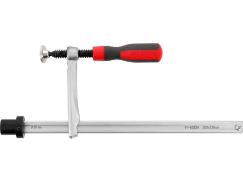 YATO Hegesztőasztal szorító gyorsállítással, CrV acél, 300 × 120 mm, 28 mm-es rögzítőcsappal (YT-63924)
