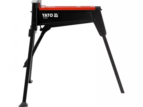 YATO Lábbal működtethető mobil satu 0–955 mm, 10 kN szorítóerő, 300 kg terhelhetőség (YT-64970)