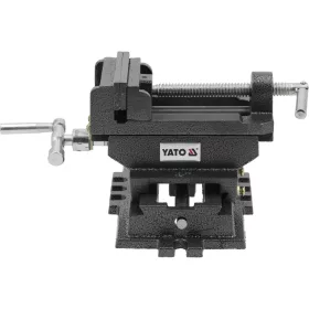  YATO Keresztszános gépsatu 100 mm, kétirányú állítással, öntöttvas kivitelben (YT-65075)