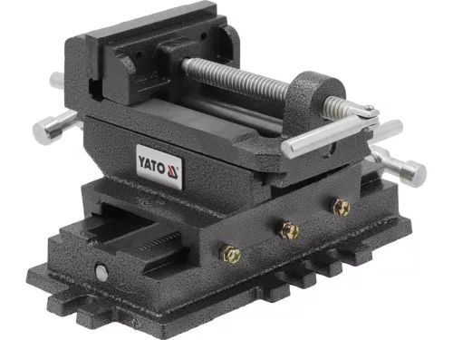 YATO Keresztszános gépsatu 100 mm, kétirányú állítással, öntöttvas kivitelben (YT-65075)