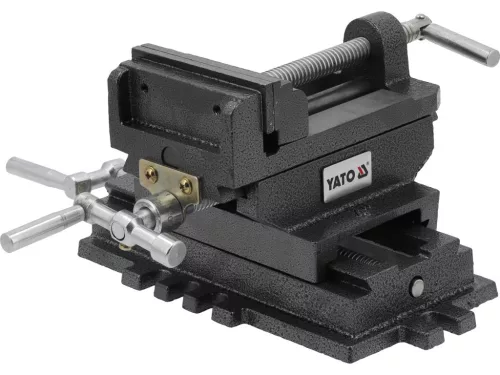 YATO Keresztszános gépsatu 100 mm, kétirányú állítással, öntöttvas kivitelben (YT-65075)