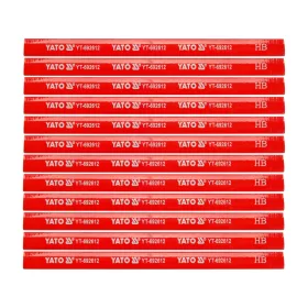 YATO ÁCSCERUZA 175 MM FÁRA PIROS, 12 DB (YT-692612)