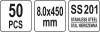 YATO Állítható fém bilincsek 50 8.0X450mm (YT-70585)