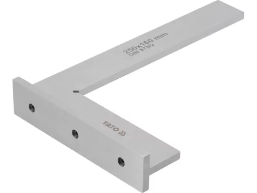 YATO Talpas lakatos derékszög 250 × 160 mm, DIN 875/2, II. osztály (YT-70764)
