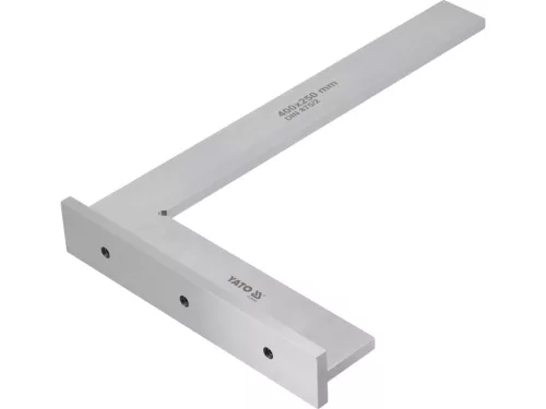YATO Talpas lakatos derékszög méréshez és jelöléshez 400 × 250 mm, DIN 875/II (YT-70766)