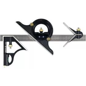   YATO Kombinált derékszög 300 mm, 0–180°-os szögmérővel és középpontkeresővel (YT-70772)