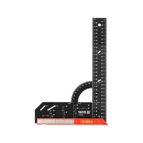   YATO Derékszög mérővonalzó 300 mm, acél testtel és beépített vízmértékkel (YT-70789)