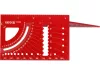 YATO Asztalos derékszög 3D kialakítással, 100 / 150 mm, 45° / 90°, Ø3–10 mm (YT-70796)