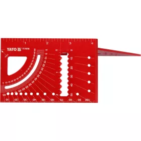   YATO Asztalos derékszög 3D kialakítással, 100 / 150 mm, 45° / 90°, Ø3–10 mm (YT-70796)