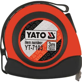   YATO Mérőszalag 3 m/16 mm, mágneses, nylon bevonatú  (YT-7103)
