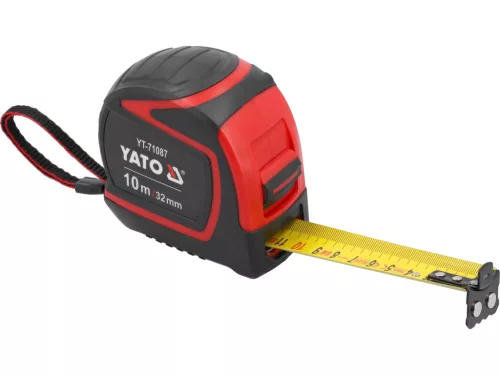 YATO Mérőszalag 10 m × 32 mm, mágneses végkampóval, II. pontossági osztály  (YT-71087)