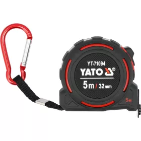  YATO Mérőszalag oldalsó rögzítéssel, 5 m × 32 mm, 4 m-es merev kihúzással (YT-71094)