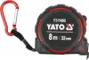 YATO Mérőszalag oldalsó rögzítéssel, 8 m × 32 mm, 4 m-es merev kihúzással, mágneses kampóval (YT-71095)