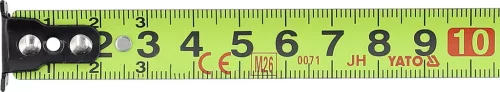 YATO Mérőszalag 3 m × 16 mm, nejlonbevonatú acélszalaggal, II. pontossági osztály (YT-71161)