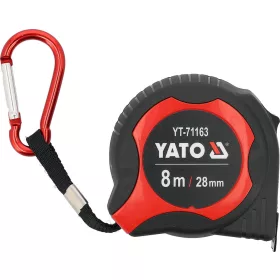   YATO Mérőszalag 8 m × 28 mm, nejlonbevonatú acélszalaggal, II. pontossági osztály (YT-71163)