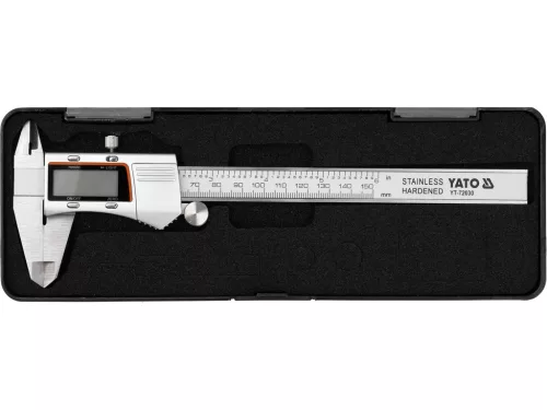 YATO Digitális tolómérő 150 mm, háttérvilágításos 2,4” LCD kijelzővel (YT-72030)