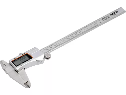 YATO Digitális tolómérő, háttérvilágítással rendelkező kijelzővel, 200 mm  (YT-72031)