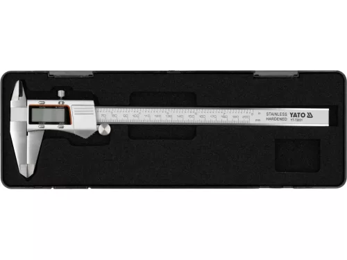 YATO Digitális tolómérő, háttérvilágítással rendelkező kijelzővel, 200 mm  (YT-72031)