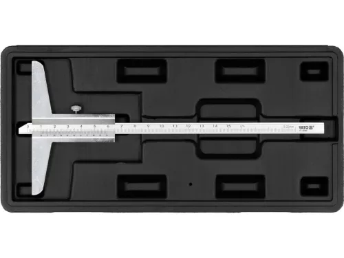 YATO  Mélységmérő tolómérő 150 mm, 0–150 mm, nóniuszos kivitel (YT-72240)