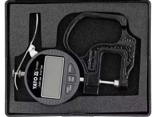YATO DIGITÁLIS VASTAGSÁGMÉRŐ TÁBLÁVAL 12,7 MM / 0,001 MM (YT-72321)