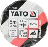 YATO Butil szalag alumínium fedőréteggel, öntapadó, 200 mm × 5 méter, 1 mm vastag (YT-72543)
