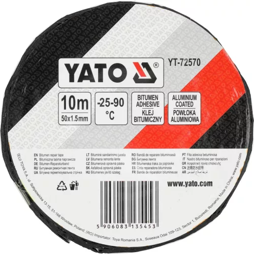 YATO Bitumenes javítószalag, 1,5 mm × 100 mm × 10 m (YT-72572)