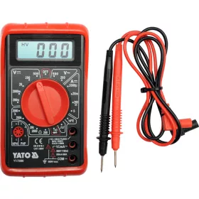   YATO Digitális multiméter 500 V, 5 A DC, 2 MΩ, tranzisztorteszt és folytonosságvizsgálat (YT-73080)