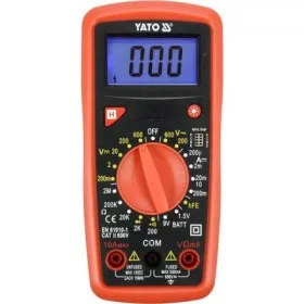   YATO Digitális multiméter 600 V, 10 A DC, 2 MΩ, tranzisztor- és elemteszttel (YT-73081)