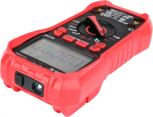 YATO Digitális multiméter True RMS, 60 000 count, 1000 V DC / 750 V AC, NCV és hőmérsékletméréssel (YT-730896)
