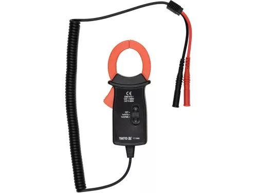 YATOLakatfogó adapter multiméterhez, AC 0–600 A, 200/600 A tartomány, 20 mm vezetékhez (YT-73090)