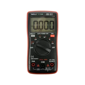   YATO Digitális multiméter True RMS, 1000 V, 10 A, automata méréshatár, 6000 kijelzési érték (YT-73096)