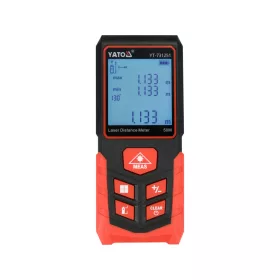   YATO Lézeres távolságmérő 50 m, ±2 mm pontossággal (YT-731251)