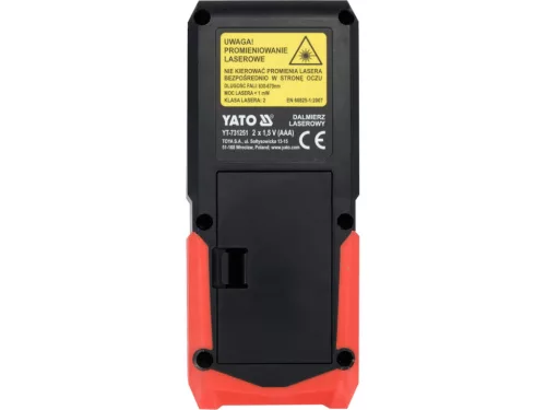 YATO Lézeres távolságmérő 50 m, ±2 mm pontossággal (YT-731251)