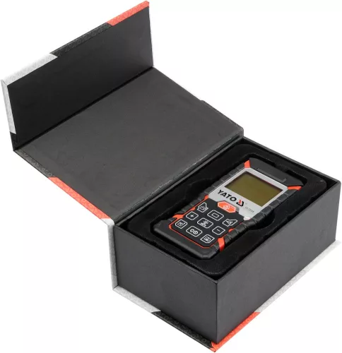 YATO Lézeres távolságmérő 0,05–40 m, ±2 mm pontossággal, IP54 védelemmel (YT-73125)
