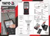 YATO Lézeres távolságmérő 0,05–40 m, ±2 mm pontossággal, IP54 védelemmel (YT-73125)