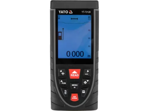 YATO Lézeres távolságmérő videós célzással 0,05–120 m, ±2 mm, digitális szintezővel (YT-73128)