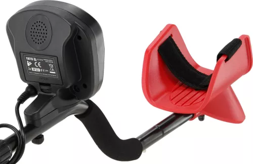 YATO Fémkereső talajhoz, 25 cm-es keresőfej, max. 22 cm érzékelési mélység, PINPOINT, 4 keresési mód (YT-73170)