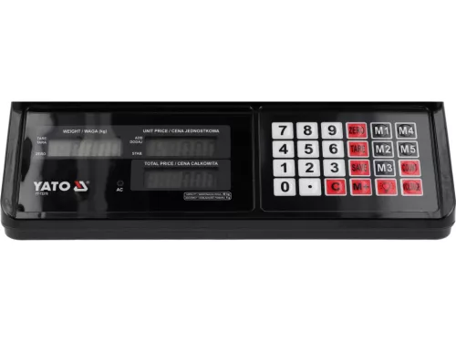 YATO Elektronikus mérleg 40 kg méréshatárral, 5 g osztásértékkel (YT-73270)